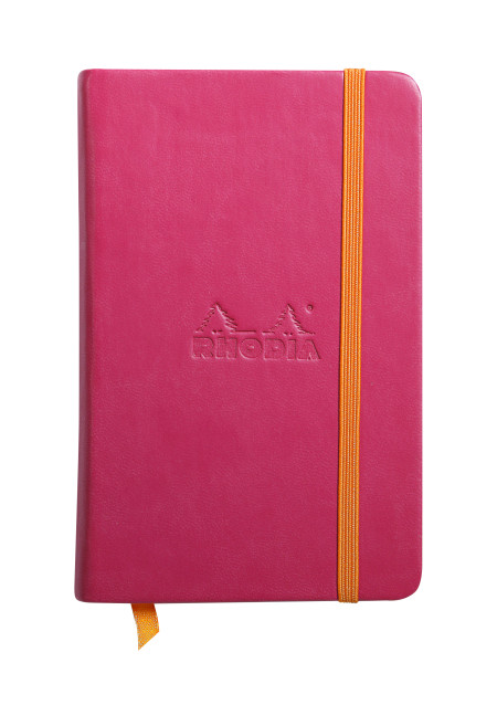 Rhodia Hardcover Notebook - Small - Raspberry - Plain